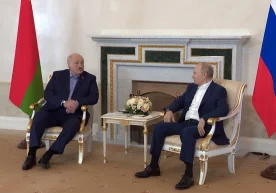 Лукашенко ва Путин Санкт-Петербургдаги учрашувда. Фото: