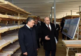 Шавкат Мирзиёев Сурхондарёга ташрифни пиллахонадан бошлади фото