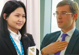 Liana Tanjarikova, the mother of Kazakhstani chess player