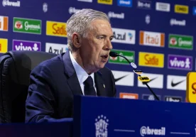 Brezilya Milli Takımı Teknik Direktörü Carlo Ancelotti,