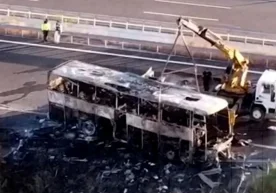 Le 31 mai, un bus de passagers a percuté des barrières de