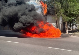 Today, May 28, a fire occurred in a Gentra car in the