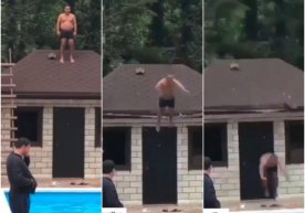 Tomdan basseynga sakrab yerga qulagan erkak internet yulduziga aylandi (foto, video) фото