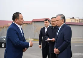 Prezident Shavkat Mirziyoyevning Andijon viloyatiga tashrifi boshlandi (foto) фото