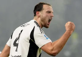 Juventus futbol kulübü savunmacısı Federico Gatti dizinden