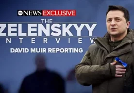 Украина етакчиси Владимир Зеленский Американинг ABC