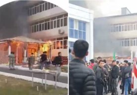 Toshkentdagi universitetlarning birida yong‘in sodir bo‘ldi фото