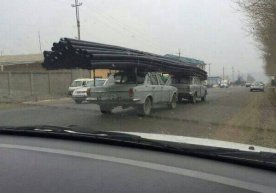 Toshkentda ikkita “Volga” GAZ-24 mashinasidan bitta yuk mashinasi o‘rnida foydalanildi фото