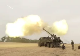 Французларнинг «Цезар» артиллерия қурилмаси Украинада.