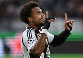 Juventus midfielder Weston McKennie, an American player,