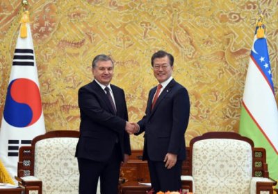 Koreya prezidenti Mirziyoyevning nabirasi haqida gapirdi фото