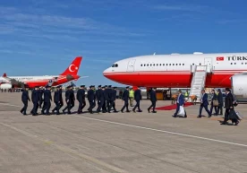 Туркия президенти Ражаб Тоййиб Эрдўған тансоқчилари Босния