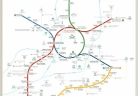Тошкент метрополитени йўналишларининг янгиланган схемаси