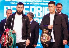 What three words did Beterbiev and Bivol describe each other in? фото