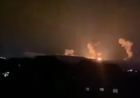 Фото: Видеодан кадр Исроил тунда чегарадан тахминан 90