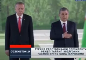 Тошкентда Туркия президенти Ражаб Тоййиб Эрдўғонни расмий