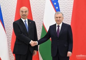 Shavkat Mirziyoyev xitoylik yuqori martabali mansabdorni qabul qildi фото