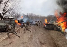 Arxiv foto: “TASS” Ukraina sharqidagi Donetsk viloyatida