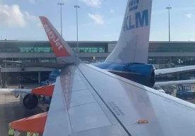 Амстердамдаги Схипхол аэропорти ҳудудида KLM