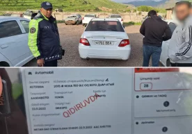 Jarimalardan 100 mln so‘m qarzi bor avtomobil Qamchiq dovonida ushlandi фото