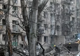 Россия Киевга кенг қамровли ракета ва дрон ҳужумлари уюштирди (видео) фото