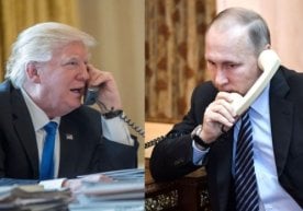 Трамп ва Путиннинг мулоқоти қарийб бир ярим соат давом