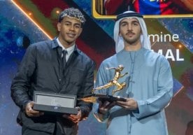 «Барселона»нинг ёш вингери Ламин Ямал Globe Soccer Awards