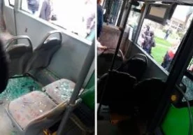 Toshkentda ikki avtobus «poyga»si to‘qnashuv bilan tugadi фото