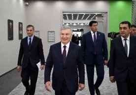 Heute, am 28. April, besuchte der Präsident Usbekistans,