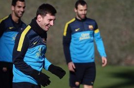 Lionel Messi jarohatidan buyon ilk marta umumiy guruhda mashq o‘tadi va gol urdi фото