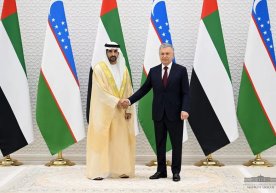 Shavkat Mirziyoyev Dubay amirligi valiahdini qabul qildi фото