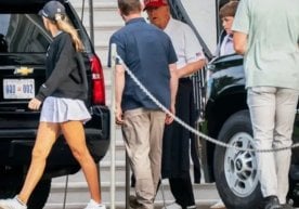 ABD Başkanı Donald Trump ve torunu Kay, Sterling,