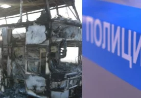 Қозоғистоннинг Ақтўбе вилоятида автобус ёниб кетиши