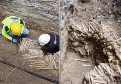 Белгияда археологлар инсон бош суякларидан ясалган деворларни топишди фото