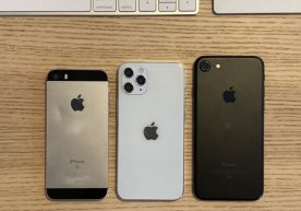 iPhone 12 модели суратларда iPhone 7 ва SE билан ўзаро таққосланди фото