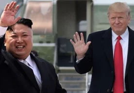 АҚШ президенти Дональд Трамп ва КХДР етакчиси Ким Чен Ин