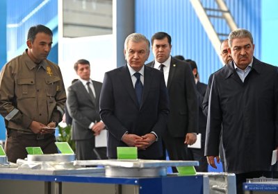 Prezident Toshkentdagi quyuv-mexanika zavodiga bordi фото