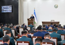 Фото: Президент матбуот хизмати Фарғона шаҳрида Ички ишлар