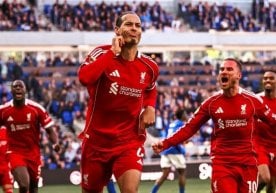 The match between “Everton” and “Liverpool” in Round 33 of