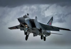 Россиянинг Приморск ўлкасида МиГ-31 қирувчи самолёти
