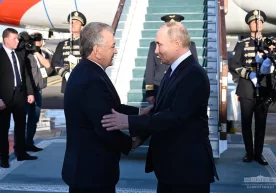 Владимир Путин Ўзбекистондан жўнаб кетди фото