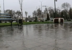 While the end of winter in Uzbekistan is switching on the