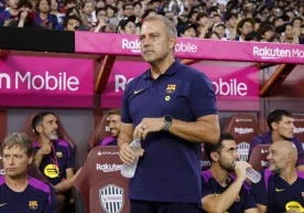 Barcelona'nın baş antrenörü Hans-Dieter Flick, basın
