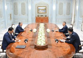 Shavkat Mirziyoyev Turkiya delegatsiyasini qabul qildi фото