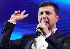 Украина президенти этиб сайланган Владимир Зеленский