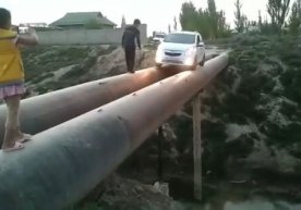 Qashqadaryoda "Spark"da quvur ustidan o‘tishdi (video) фото