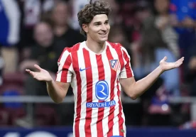 Atlético Madrid forward, Argentine player Julián Álvarez,