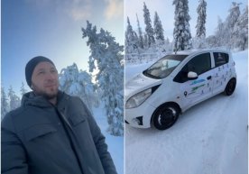 A young man from Uzbekistan traveled to Europe in a Spark car фото