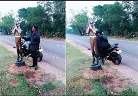 Shri-Lankada qog‘ozdan yasalgan politsiyachiga pora berishga uringanlar jazoga tortildi (video) фото