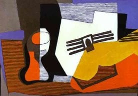 Pablo Picasso's still life with the guitar, created